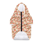 Lovely Teddy Bear Pattern Print Dog Zip Up Hoodie