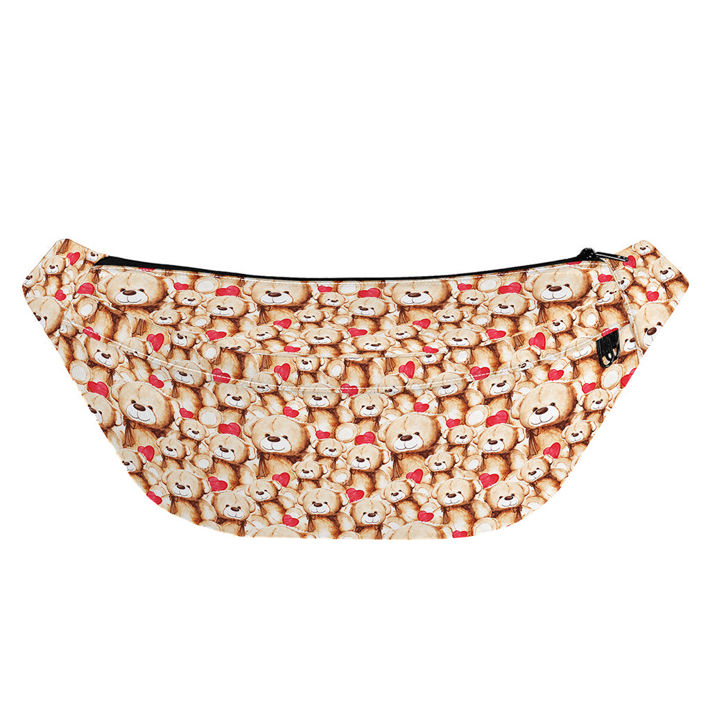 Lovely Teddy Bear Pattern Print Fanny Pack
