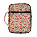 Lovely Teddy Bear Pattern Print Front Pocket Bible Bag