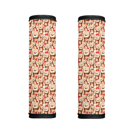 Lovely Teddy Bear Pattern Print Handle Covers
