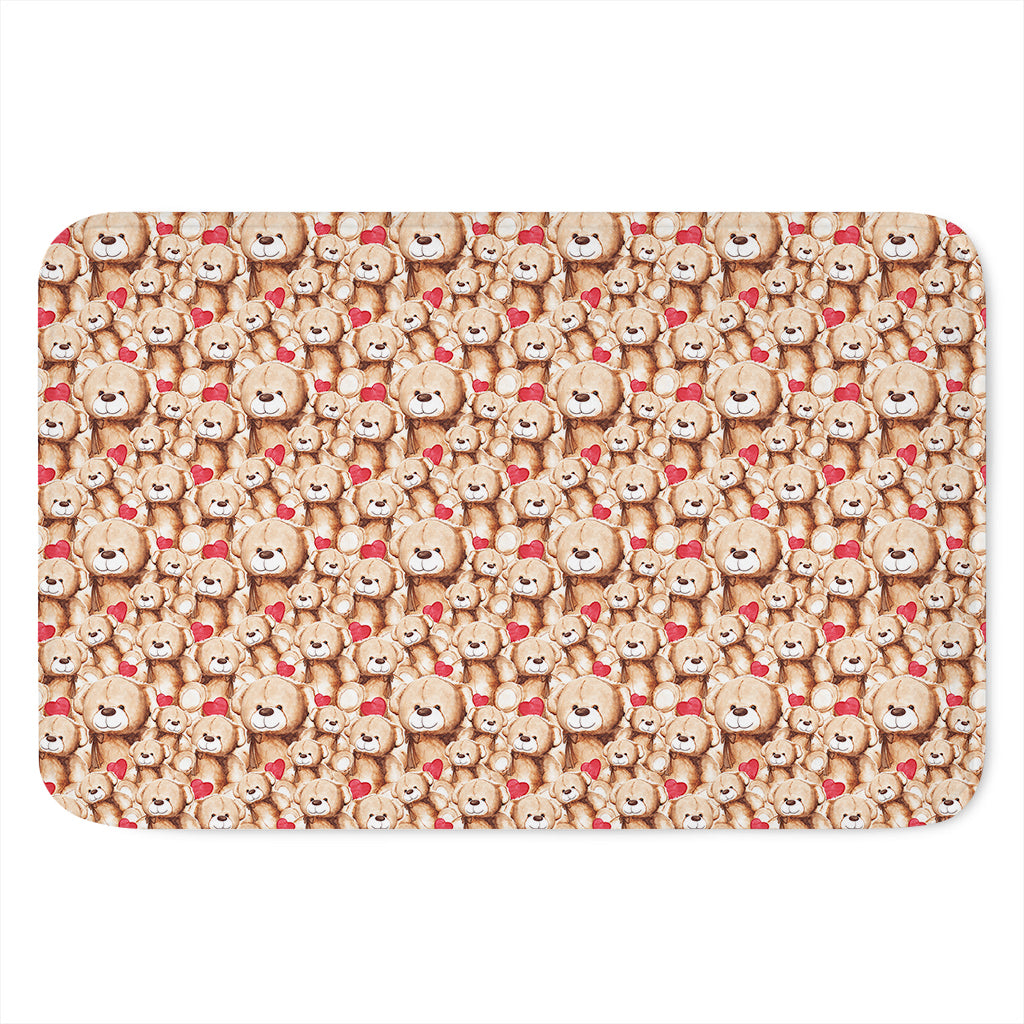 Lovely Teddy Bear Pattern Print Indoor Door Mat