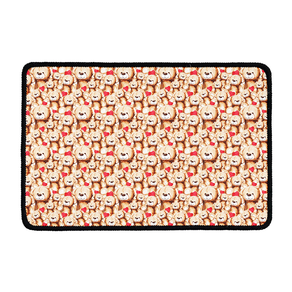 Lovely Teddy Bear Pattern Print Kitchen Mat
