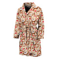Lovely Teddy Bear Pattern Print Men's Bathrobe