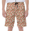 Lovely Teddy Bear Pattern Print Men's Beach Shorts