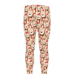 Lovely Teddy Bear Pattern Print Men's leggings
