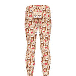 Lovely Teddy Bear Pattern Print Men's leggings