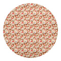 Lovely Teddy Bear Pattern Print Round Blanket