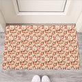 Lovely Teddy Bear Pattern Print Rubber Doormat
