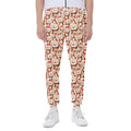 Lovely Teddy Bear Pattern Print Joggers