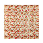 Lovely Teddy Bear Pattern Print Silk Bandana