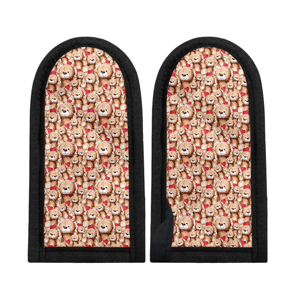 Lovely Teddy Bear Pattern Print Skillet Handle Cover