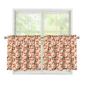 Lovely Teddy Bear Pattern Print Tier Curtains