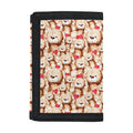 Lovely Teddy Bear Pattern Print Trifold Wallet