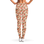 Lovely Teddy Bear Pattern Print Women's Leggings