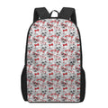 Lovely Yorkshire Terrier Pattern Print 17 Inch Backpack