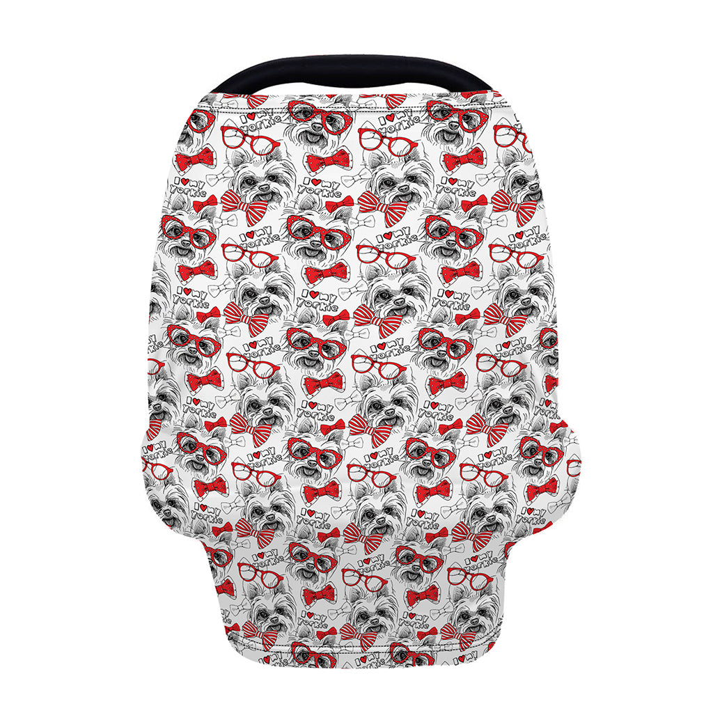 Lovely Yorkshire Terrier Pattern Print Baby Seat Cover