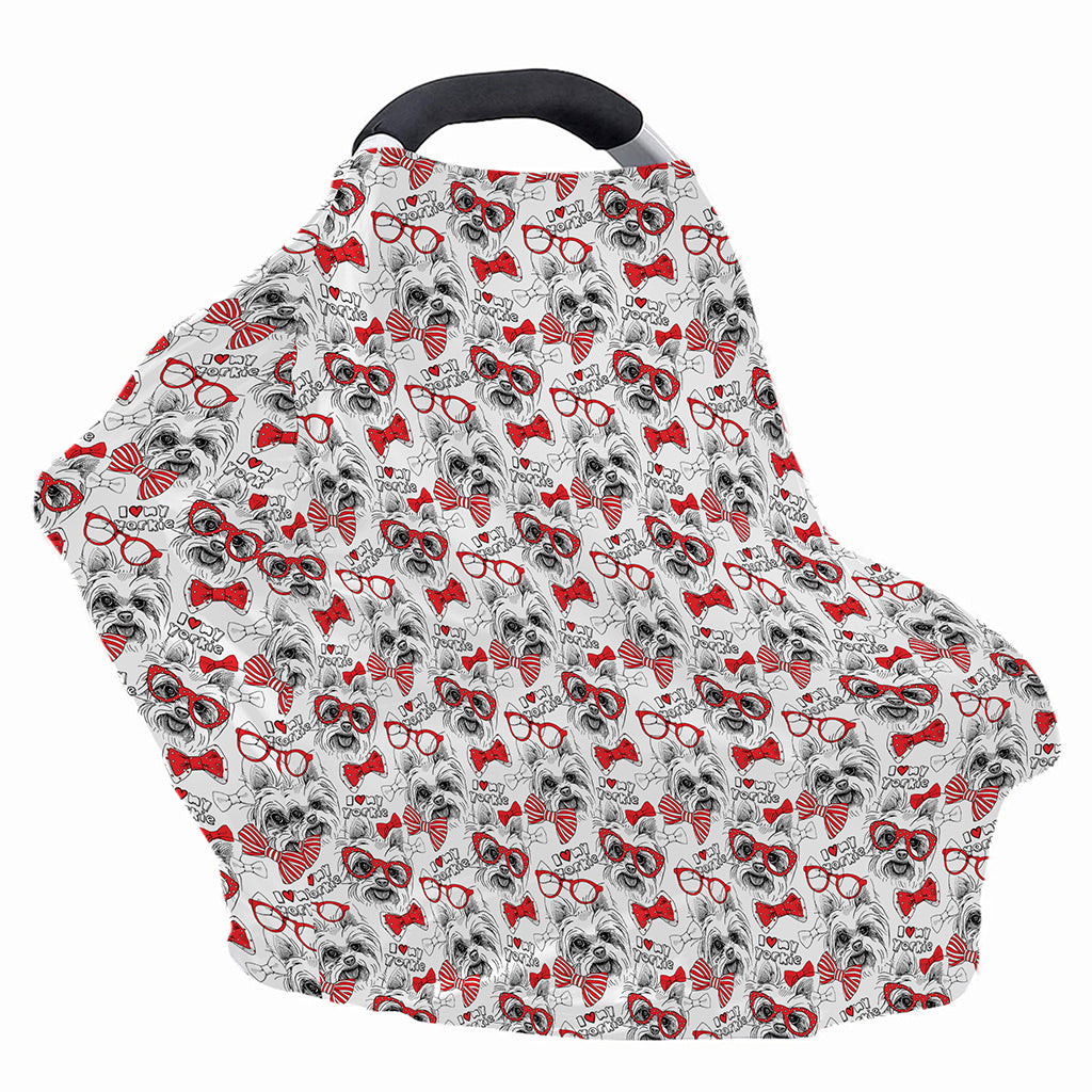 Lovely Yorkshire Terrier Pattern Print Baby Seat Cover