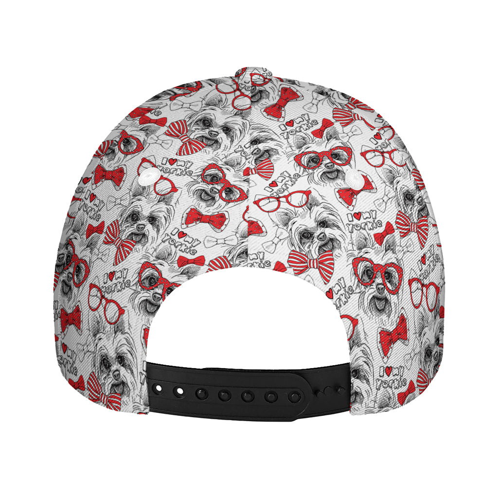 Lovely Yorkshire Terrier Pattern Print Baseball Cap