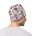 Lovely Yorkshire Terrier Pattern Print Beanie