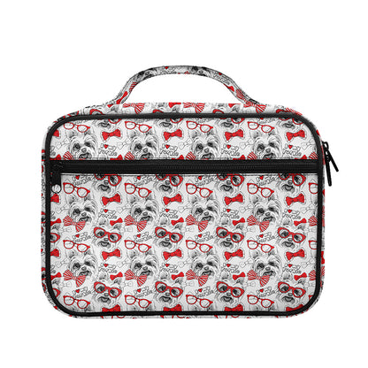 Lovely Yorkshire Terrier Pattern Print Briefcase Bible Bag