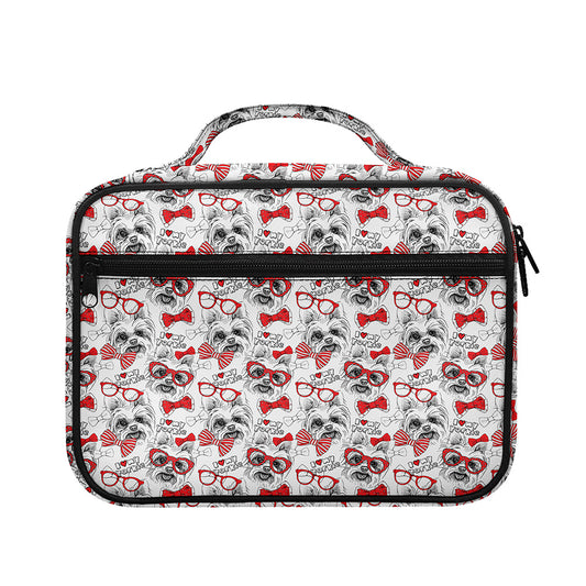 Lovely Yorkshire Terrier Pattern Print Briefcase Bible Bag