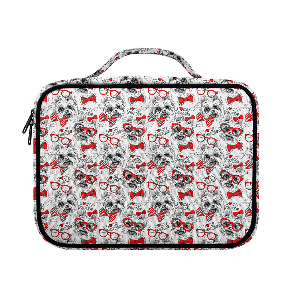 Lovely Yorkshire Terrier Pattern Print Briefcase Bible Bag