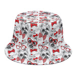 Lovely Yorkshire Terrier Pattern Print Bucket Hat