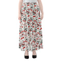 Lovely Yorkshire Terrier Pattern Print Chiffon Maxi Skirt