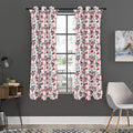 Lovely Yorkshire Terrier Pattern Print Grommet Curtain Panels