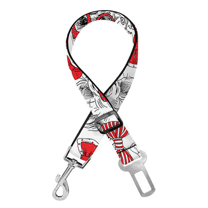 Lovely Yorkshire Terrier Pattern Print Dog Seat Belt