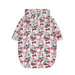 Lovely Yorkshire Terrier Pattern Print Dog Zip Up Hoodie
