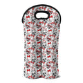Lovely Yorkshire Terrier Pattern Print Double Neoprene Wine Tote