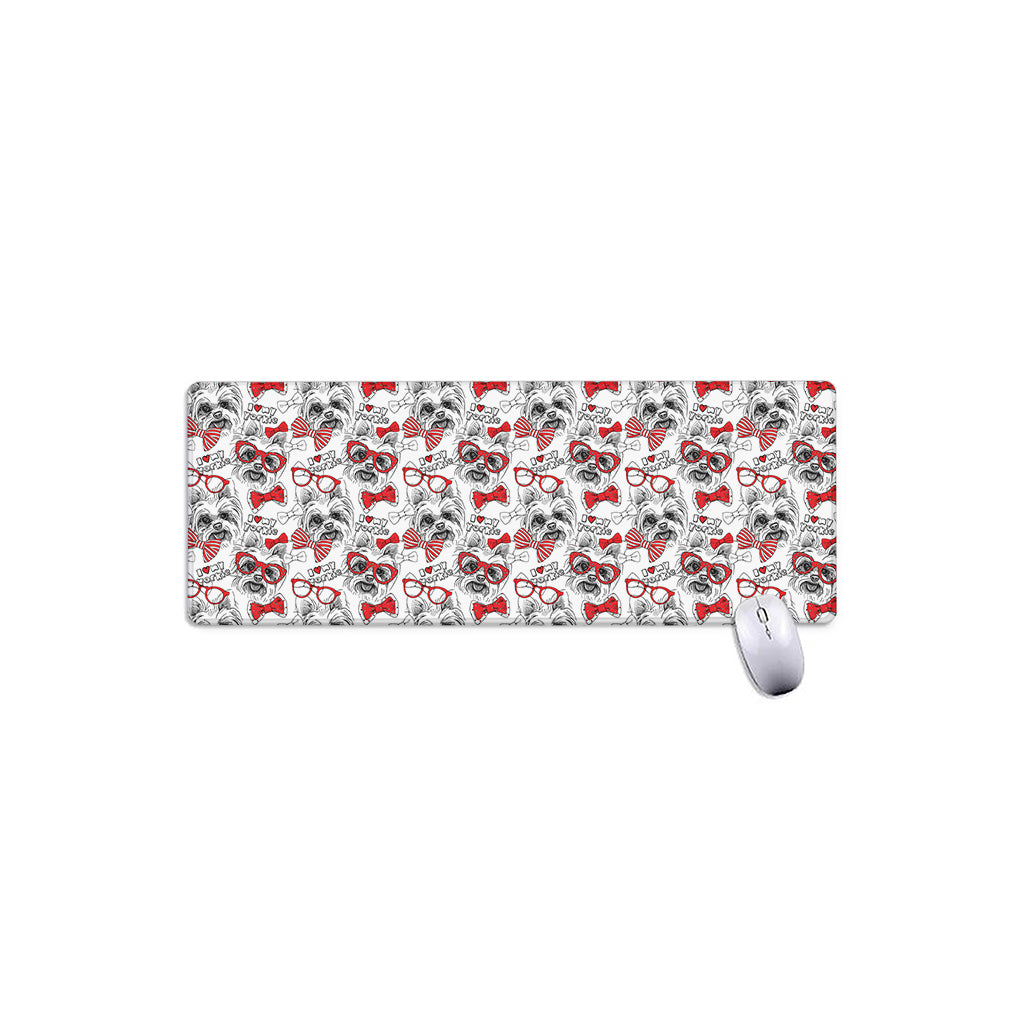 Lovely Yorkshire Terrier Pattern Print Extended Mouse Pad