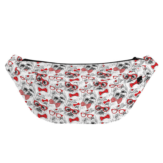 Lovely Yorkshire Terrier Pattern Print Fanny Pack