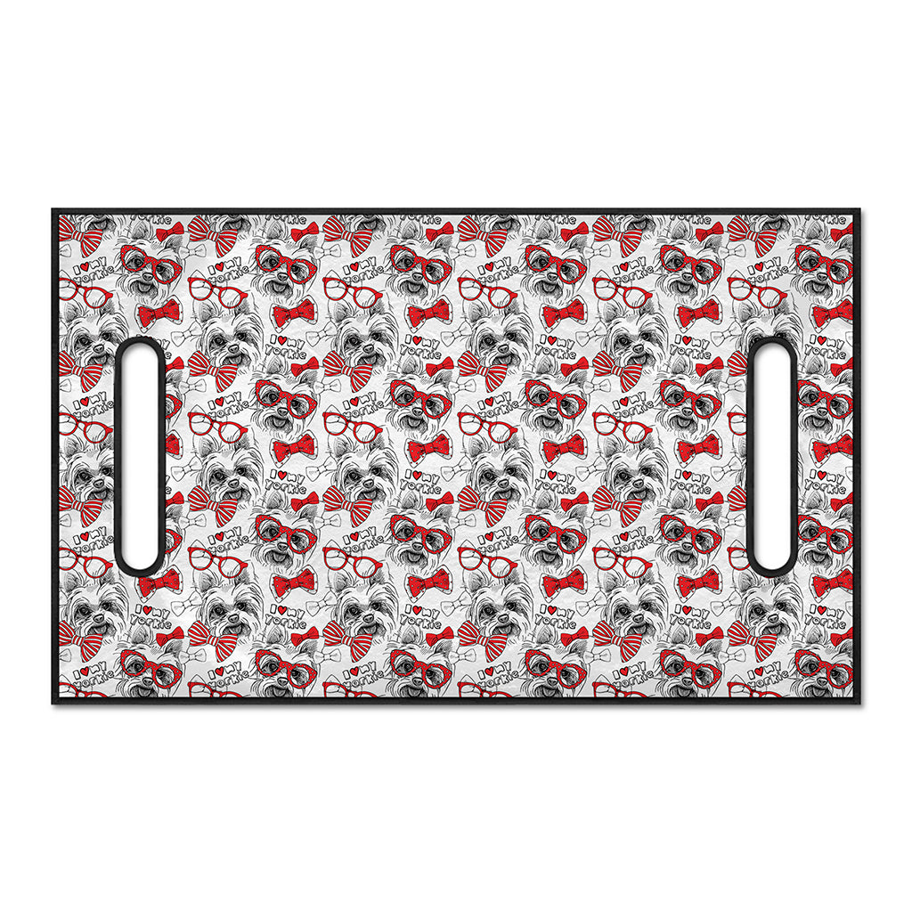 Lovely Yorkshire Terrier Pattern Print Golf Cart Seat Cover