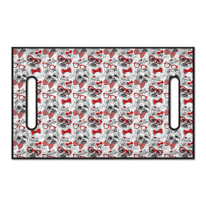 Lovely Yorkshire Terrier Pattern Print Golf Cart Seat Cover