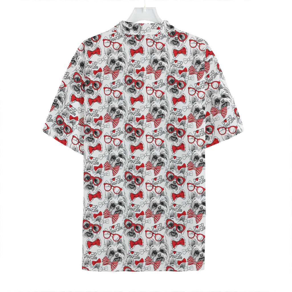Lovely Yorkshire Terrier Pattern Print Hawaiian Shirt