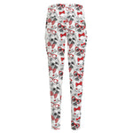 Lovely Yorkshire Terrier Pattern Print High-Waisted Pocket Leggings