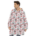 Lovely Yorkshire Terrier Pattern Print Hoodie Blanket