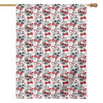 Lovely Yorkshire Terrier Pattern Print House Flag