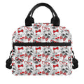 Lovely Yorkshire Terrier Pattern Print Insulated Lunch Bag
