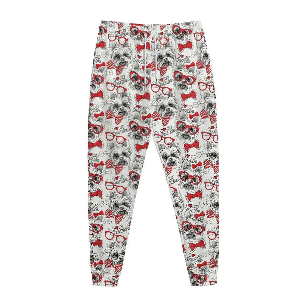 Lovely Yorkshire Terrier Pattern Print Jogger Pants