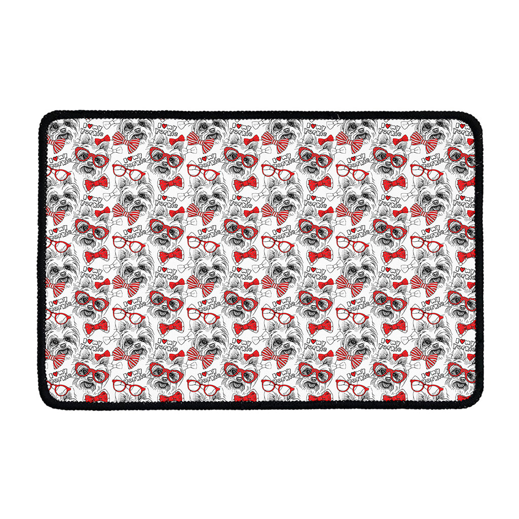 Lovely Yorkshire Terrier Pattern Print Kitchen Mat