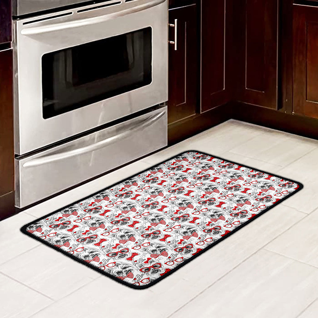 Lovely Yorkshire Terrier Pattern Print Kitchen Mat