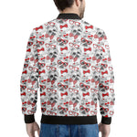 Lovely Yorkshire Terrier Pattern Print Men's Bomber Jacket