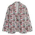 Lovely Yorkshire Terrier Pattern Print Men's Cotton Blazer