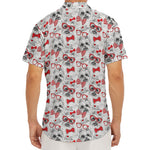 Lovely Yorkshire Terrier Pattern Print Men's Deep V-Neck Shirt