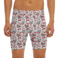 Lovely Yorkshire Terrier Pattern Print Men's Long Boxer Briefs