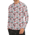 Lovely Yorkshire Terrier Pattern Print Men's Long Sleeve Rash Guard