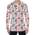 Lovely Yorkshire Terrier Pattern Print Men's Long Sleeve T-Shirt